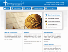 Tablet Screenshot of debt-free-christian.com
